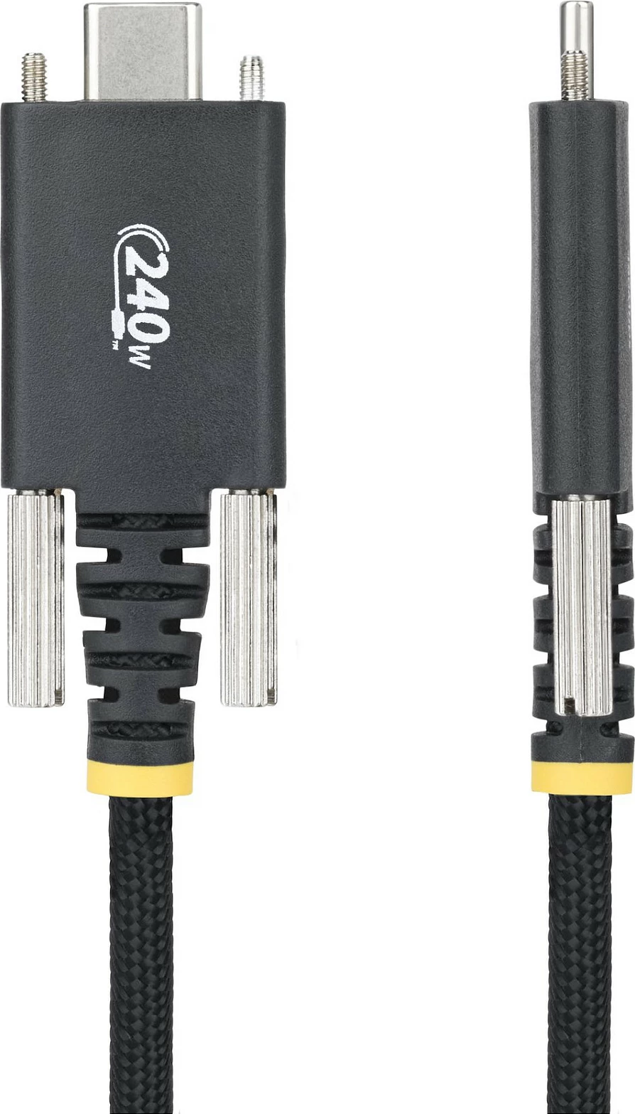 Kabllo karikimi USB-C StarTech 2m, PD 3.1 EPR 240W 5A, me vida bllokuese, e zezë