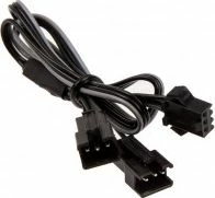 Kabllo Phanteks PH-CB-DRGB3P 3-pin në 3-pin, 0.4 m, e zezë