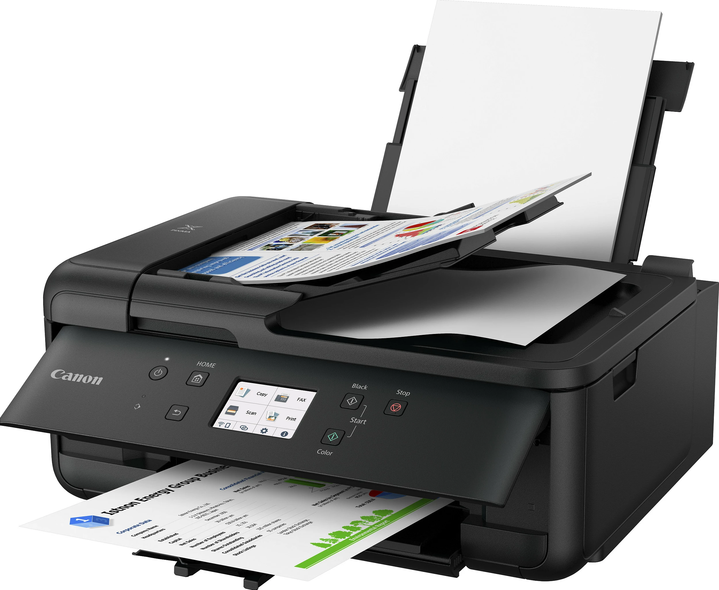 Printer multifunksional Canon PIXMA TR7650, Wi‑Fi, USB, duplex, ADF, i zi