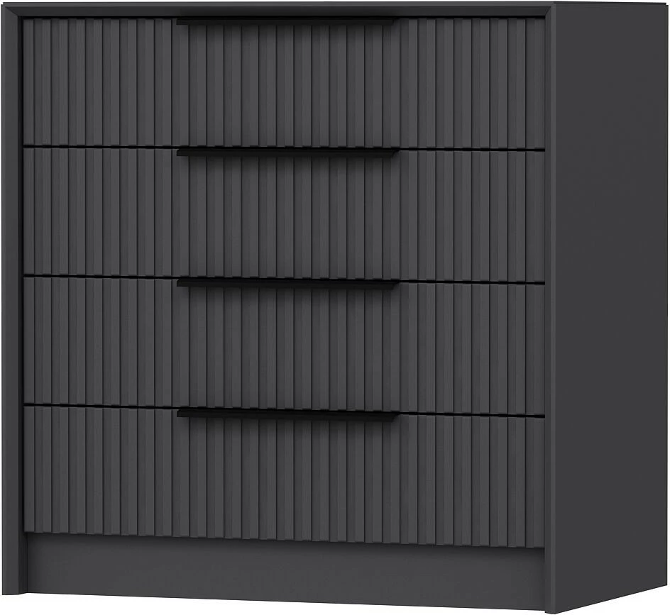 Komodë Hanah Home, Kale Luxe, anthracite, 72x77x45cm