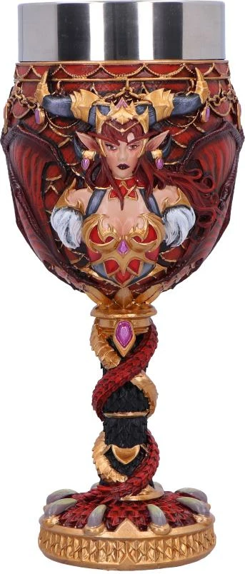 Krigë NEMESIS NOW World of Warcraft Alexstrasza, rezinë, insert inox, 19.5 cm, e kuqe/ari, në kuti dhurate