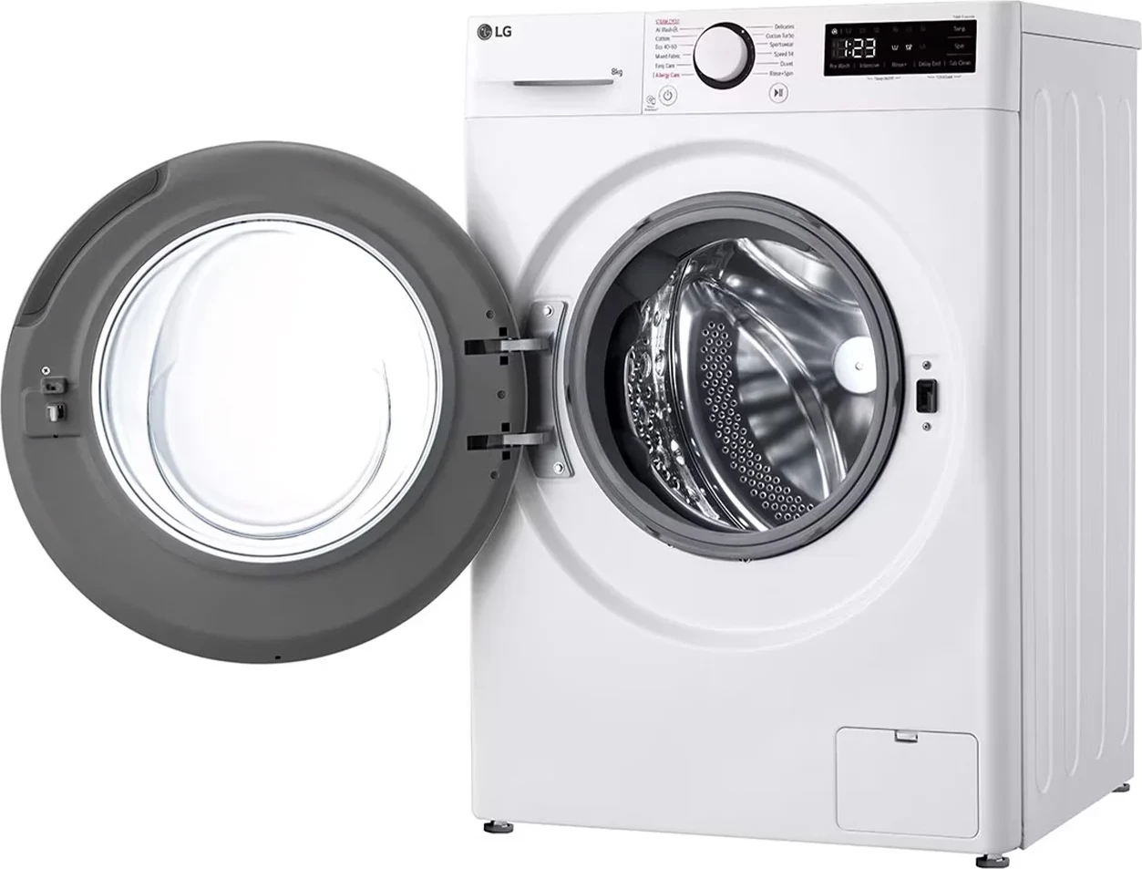 Makinë larëse, LG, F2WR508SBW, 8 kg, 1200 rpm, AI DD, Steam, klasa energjike A, slim, e bardhë