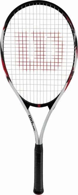 Reket tenisi Wilson për meshkuj, bardhë e zi e kuqe