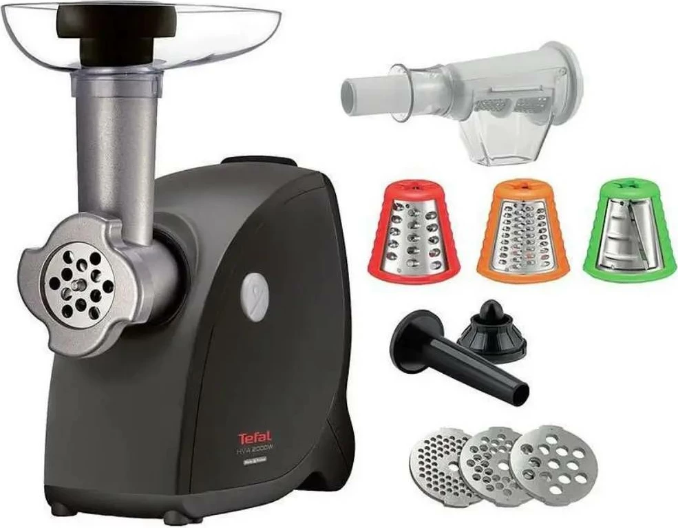 Mulli mishi, Tefal, NE477838, 2000 W, 2.3 kg/min, set 9‑në‑1, i zi