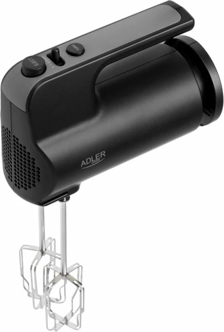 Mikser dore Adler AD4230, 5 shpejtësi, Turbo, 300W/550W, 4 shtojca, me tabakë ruajtjeje, i zi