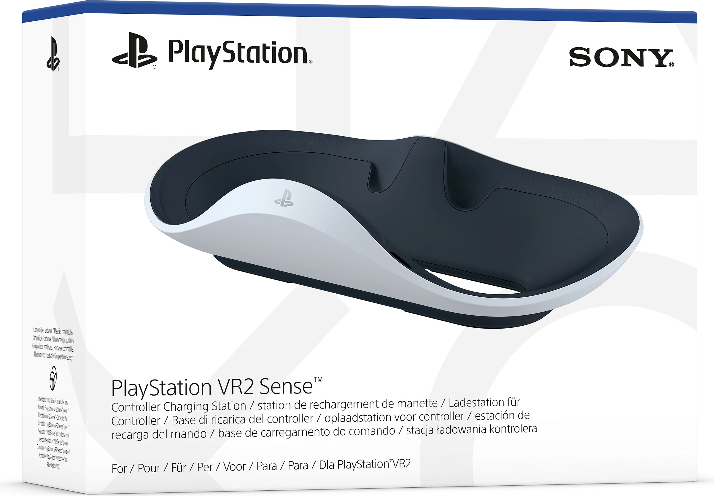 Stacion karikimi Sony PS5 VR2 për 2 kontrollera, bardhë/zi
