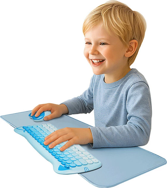 Mauspad LogiLink Desk Mat 700 x 300 mm, i kaltër