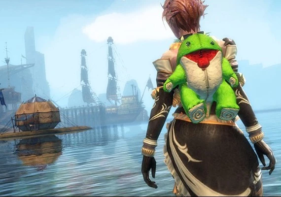 Guild Wars 2 - Green Plush Quaggan Backpack Cover DLC EN Global