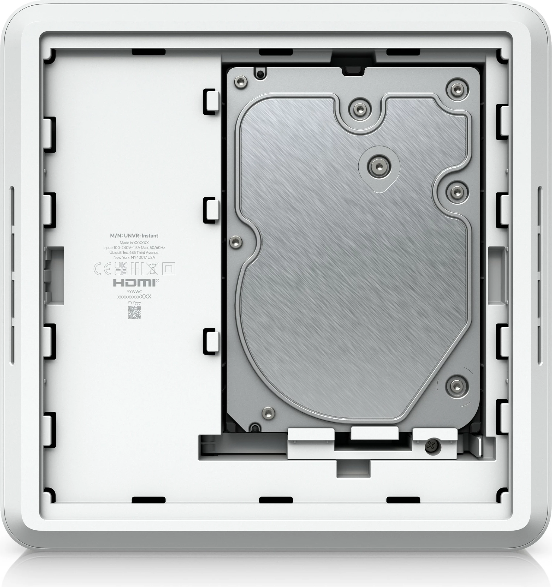 NVR Ubiquiti UniFi Protect UNVR-Instant, 1x 3.5" HDD, 6x PoE, HDMI, 4K, i bardhë