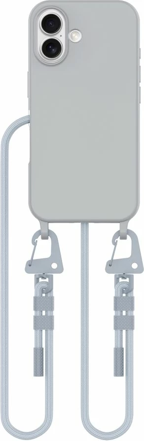 Mbështjellës Tech-Protect Magnecklace për iPhone 15 Pro Max, MagSafe, Gri me litar