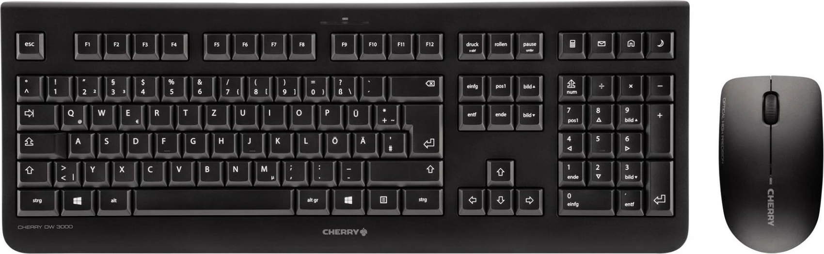 Tastierë me maus wireless Cherry DW 3000, mekanike, QWERTZ, e zezë