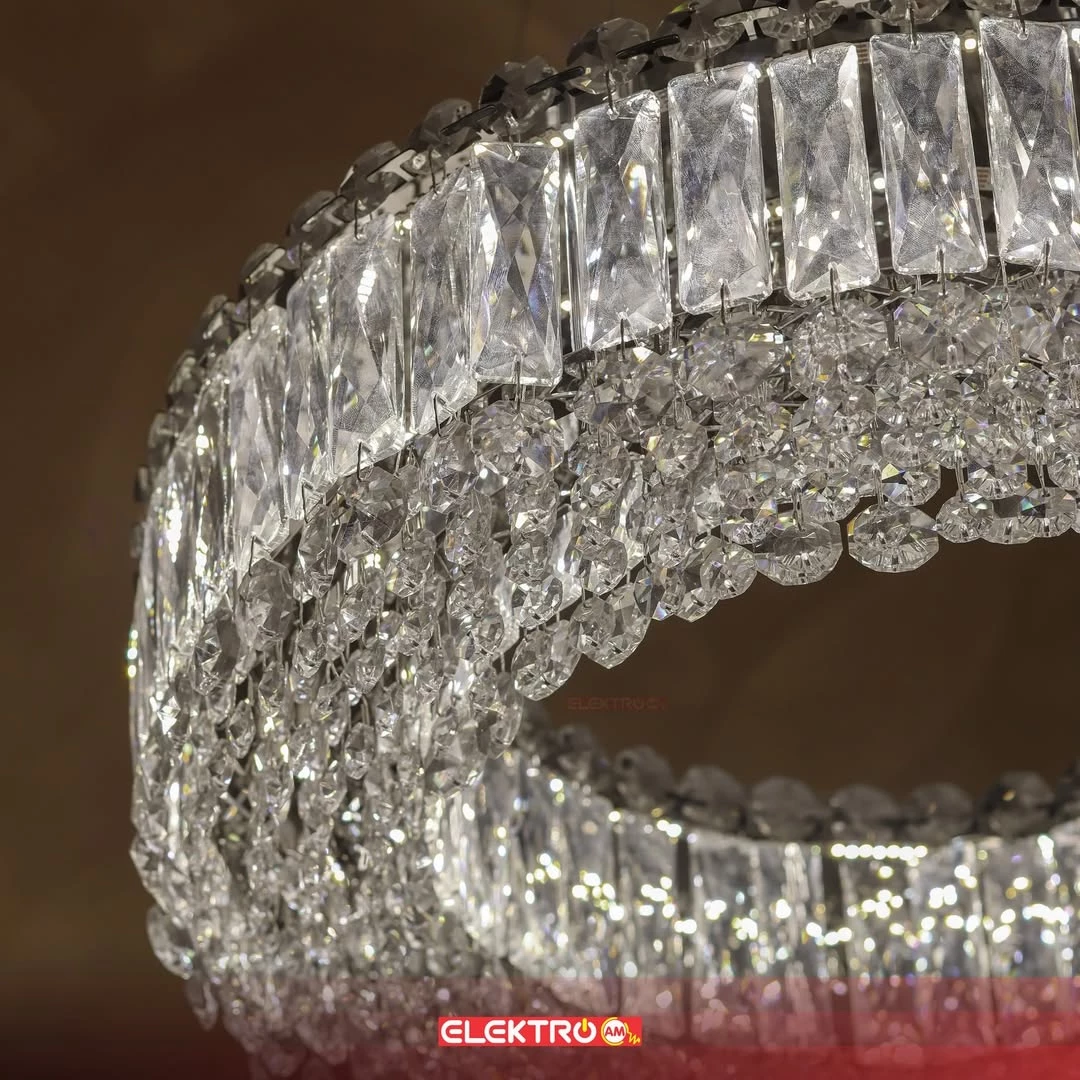 Abazhure LED Kristal i Varur 50 cm