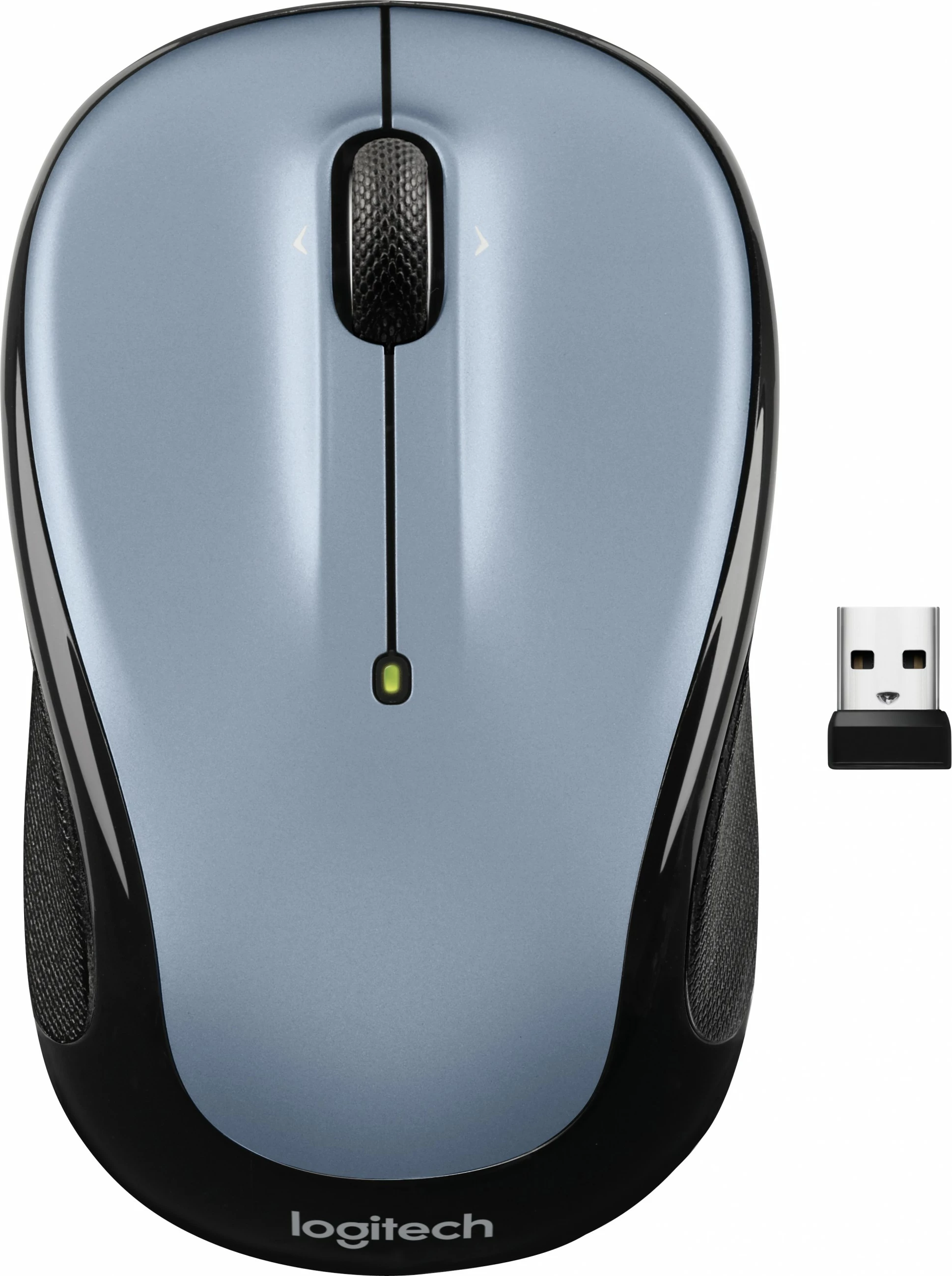 Maus Logitech M325s, Ambidextrous, Optik, RF Wireless, 1000 DPI, Ngjyrë e zezë, Gri
