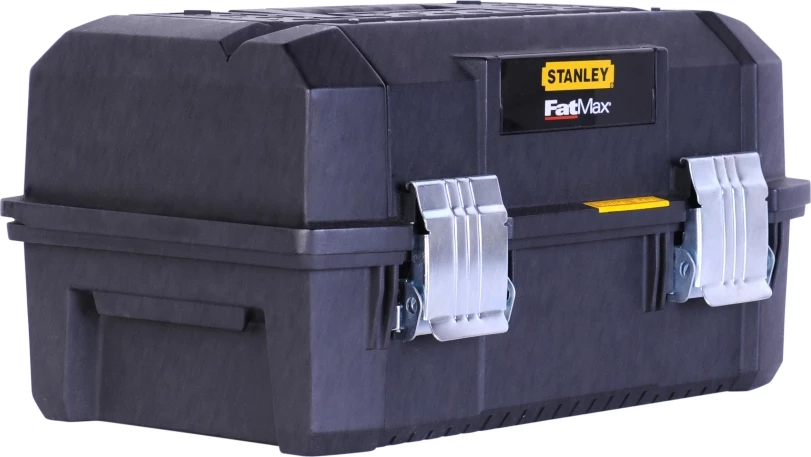Kuti veglash Stanley Fatmax FMST1-71219 18\", e papërshkueshme nga uji, me organizator dhe kapëse metalike, e zezë/verdhe