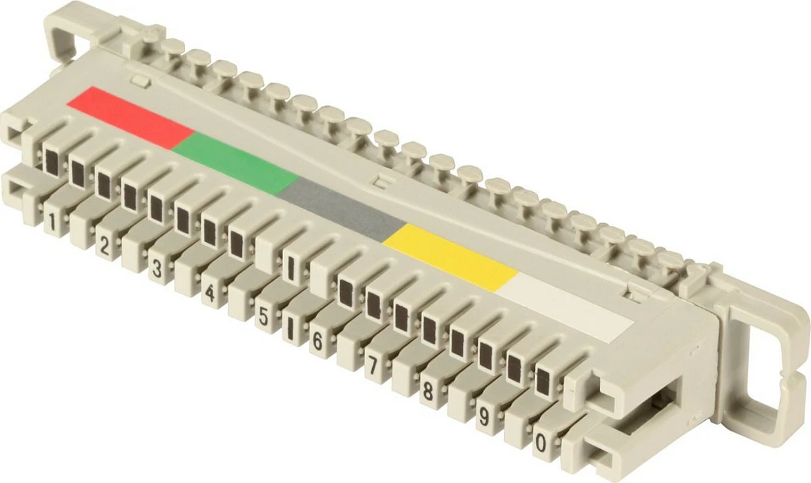 Shirit lidhës LSA EFB Elektronik 46006.1F, 2/10, kod ngjyrash, 10 tela të dyfishtë, gri