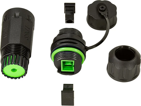 Konektor fibër optike LogiLink SC Simplex, outdoor, me cable gland dhe kapak pluhuri
