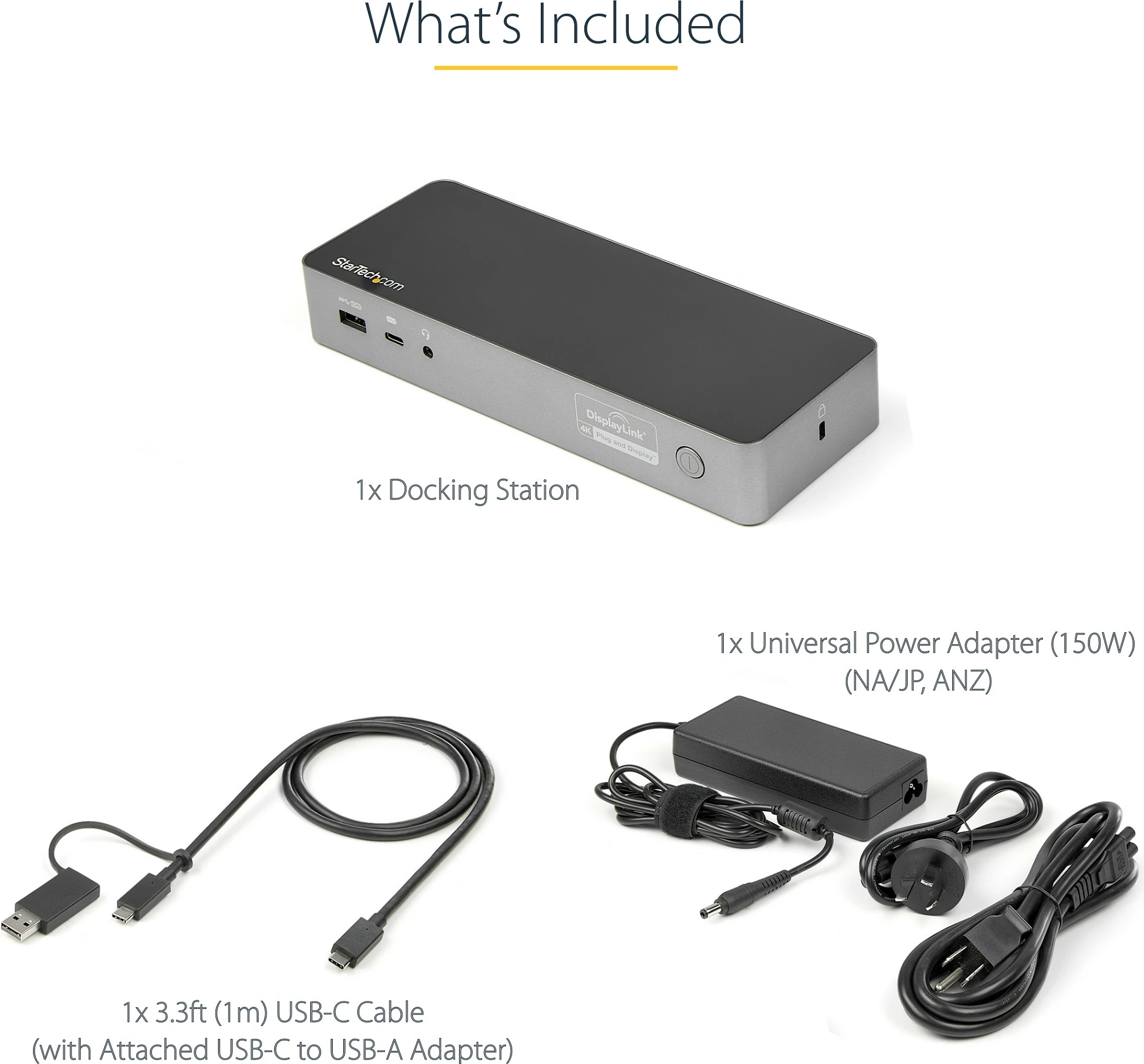Stacion dokimi për laptop StarTech DK30C2DPEPUE, USB-C/USB-A Hybrid, Dual 4K DP/HDMI, 100W PD, 4x USB 5Gbps, GbE, zezë/hiri