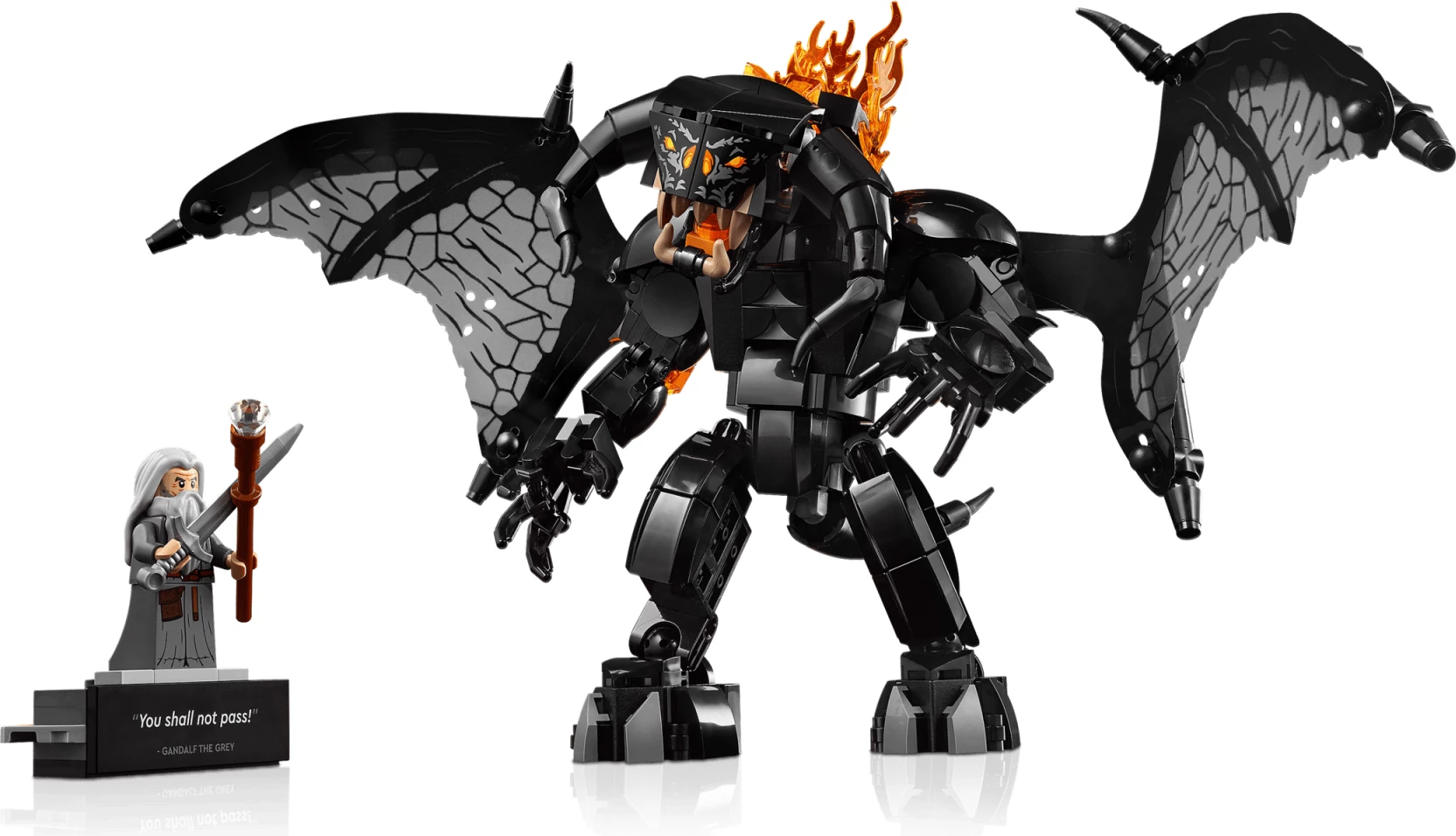 Set LEGO Icons The Lord of the Rings Balrog Book Nook 10367, 1201 copë, 18+