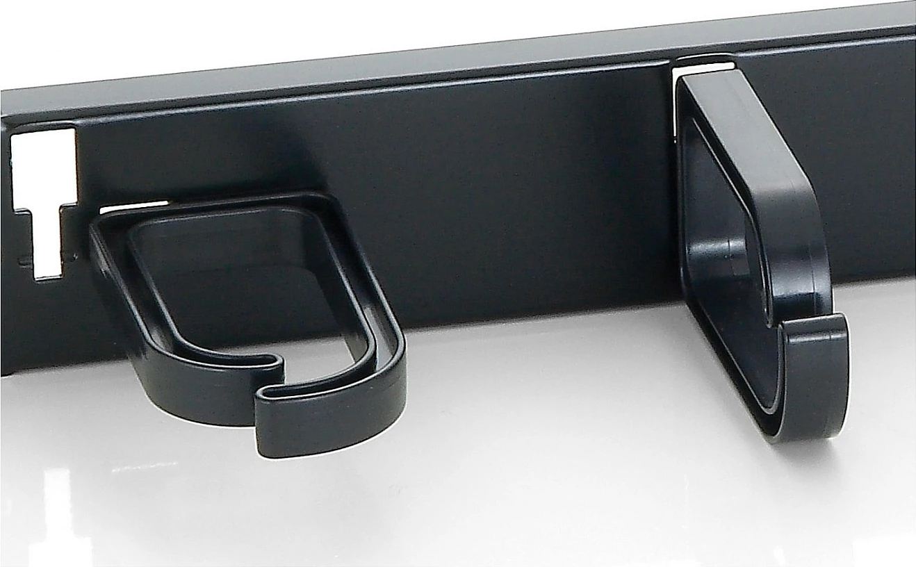 Panel menaxhimi kabllosh Equip 19" rack, plastikë/çelik, 1U, i zi