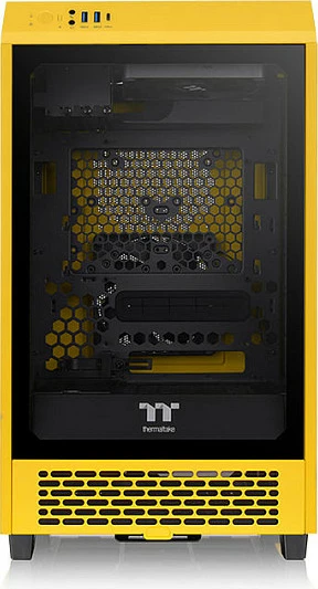 Kasë Thermaltake The Tower 200 TG mini tower, verdhë