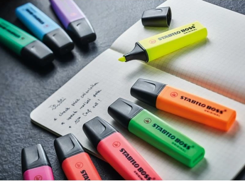 Marker tekstesh, Stabilo, BOSS Original 70/31, 2-5 mm, i rimbushëm, bojë me bazë uji, blu
