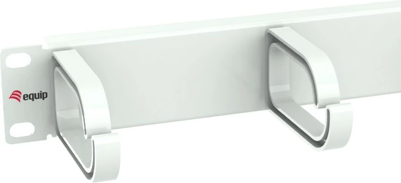 Panel menaxhimi kabllosh Equip 10" 1U, 3 unaza plastike, gri e çelët