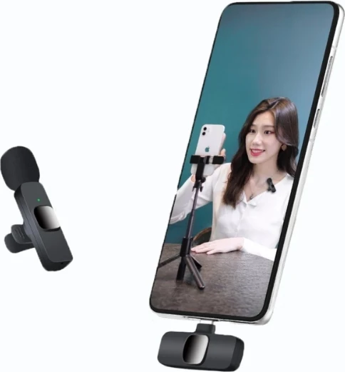Mikrofon Wireless me USB-C për Regjistrim dhe Streaming – K9