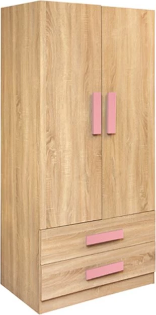 Dollap 2 dyer për dhomë loje Sonama-Rozë FH335+FH336.02 80X50X180cm