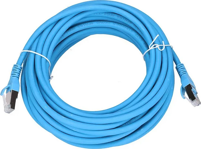 Kabllo rrjeti LAN Extralink Cat6a S/FTP, 10m, 10Gbps, RJ-45, blu