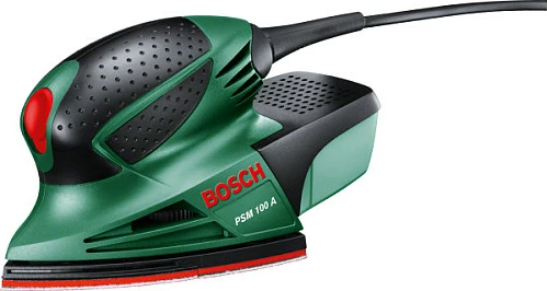 Brusëse multifunksionale Bosch PSM 100 A, 100W, me Microfilter, me valixhe, gjelbër/zezë/kuqe