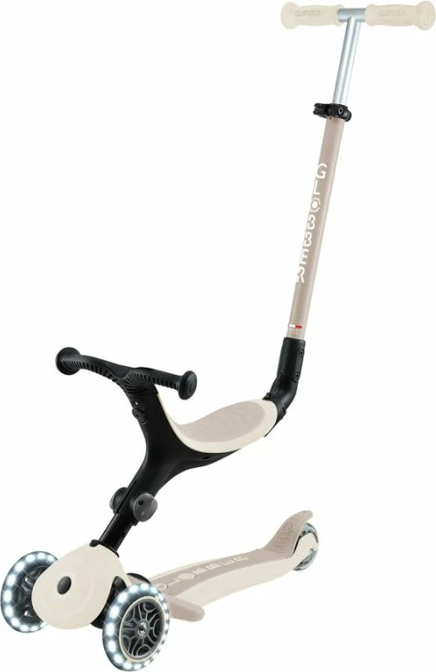 Trotinetë me ulëse ride-on Globber GO•UP ACTIVE LIGHTS ECOLOGIC 745-566, 3-në-1
