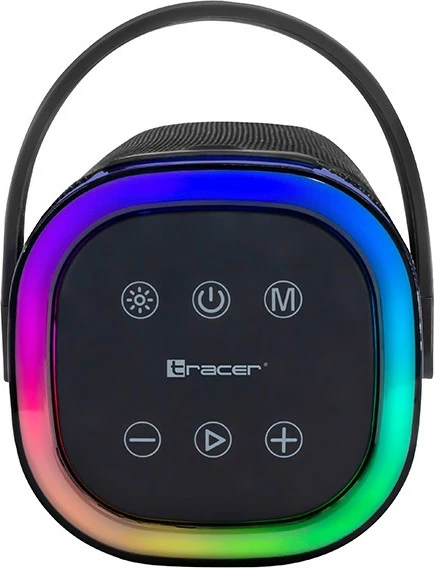 Altoparlant portativ, Tracer Stripe XL TWS BT RGB (TRAGLO47615), 10W RMS, Bluetooth 5.3, IPX5, FM radio, 1800 mAh/deri 4 orë, i zi