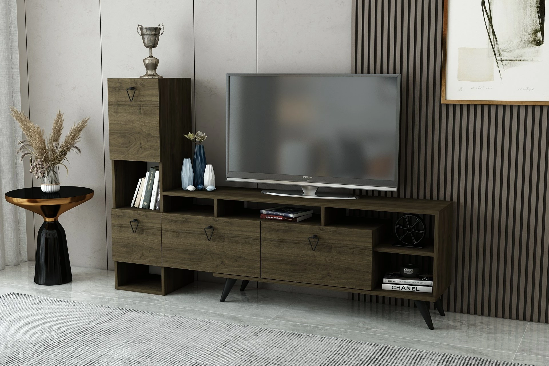 Komodë TV Hanah Home, ngjyrë arre, Emmy