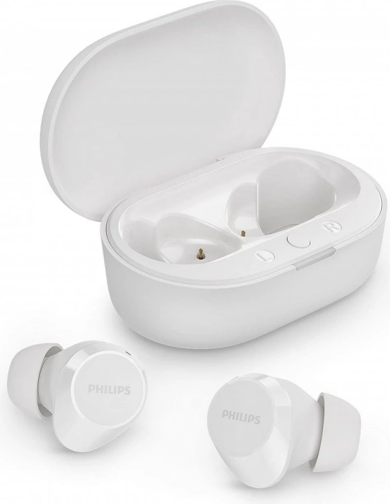 Kufje pa tela, Philips TAT1209WT/00, true wireless in-ear, Bluetooth, IPX4, deri 18 orë, të bardha