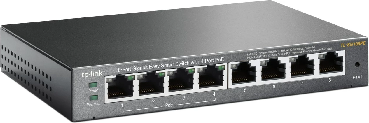 Switch TP-Link, 8 porte, 16GB/s, i zi