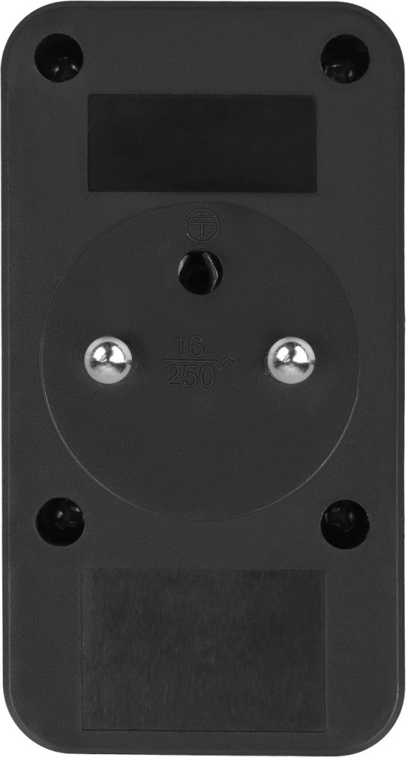 Shpërndarës prizë Maclean MCE249 F/B, 1x Schuko + 1x Euro, 2x USB-A 18W, 2x USB-C PD 20W, e zezë