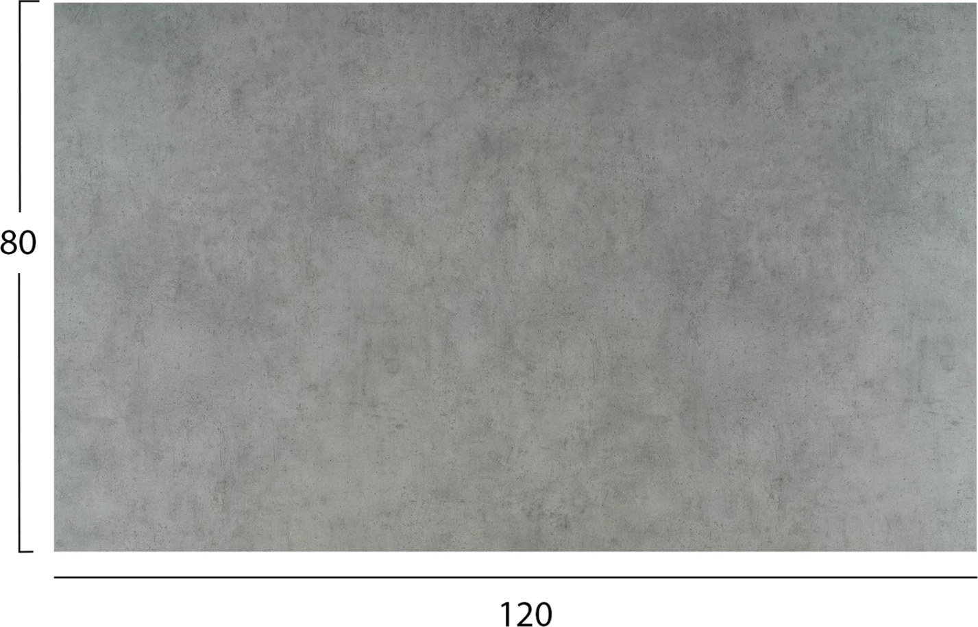 Sipërfaqe tavoline HPL, drejtkëndëshe, ngjyrë çimento, FH5840.32, 120x80cm