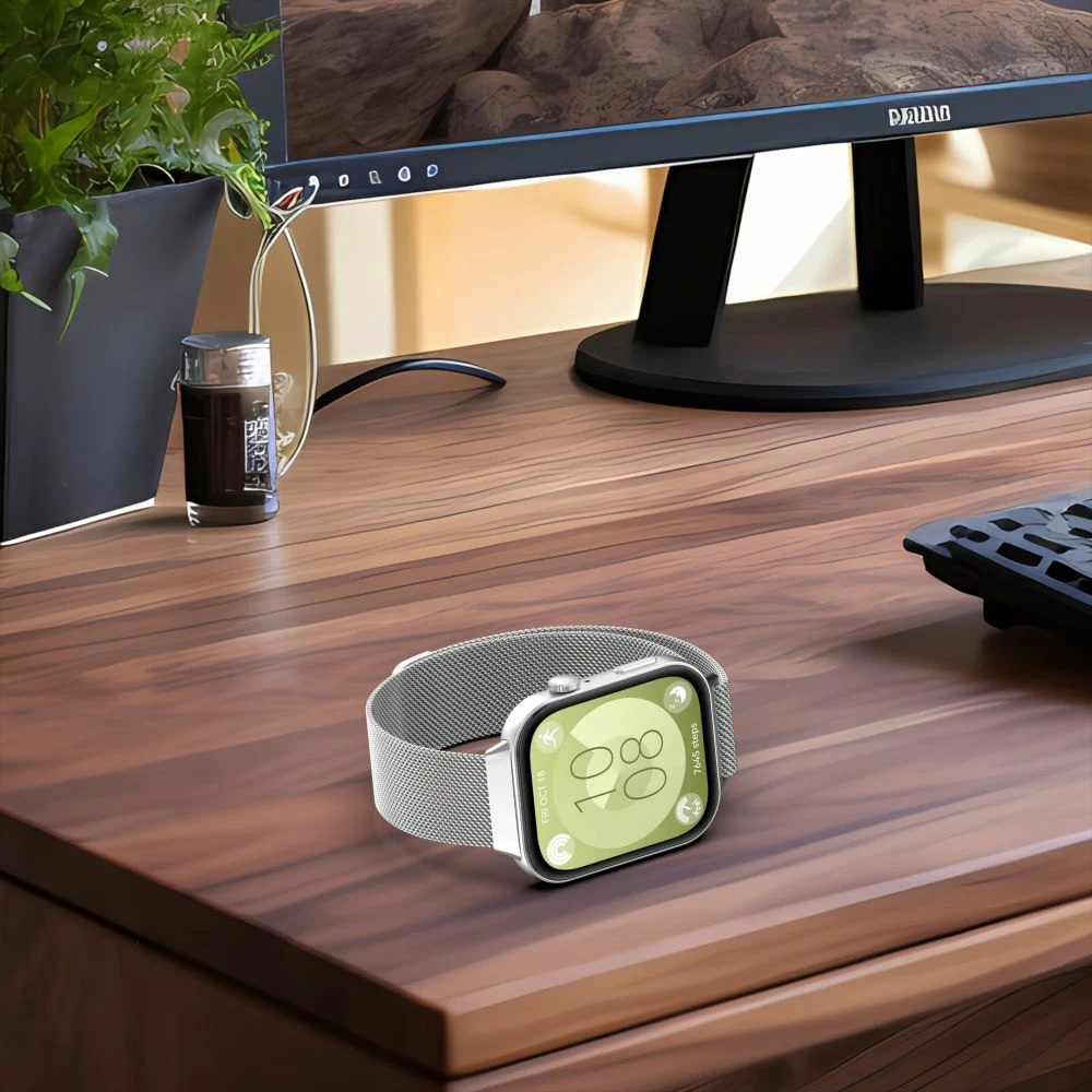 Rrip për smartwatch Tech-Protect MilaneseBand për Huawei Watch Fit 3, Inoks, Zi