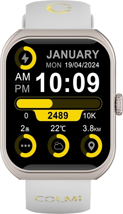 Smartwatch Colmi P86 1.93" AMOLED AOD Bluetooth thirrje 400 mAh, gold
