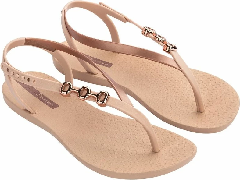 Sandale flip-flop për femra Ipanema, bezhë