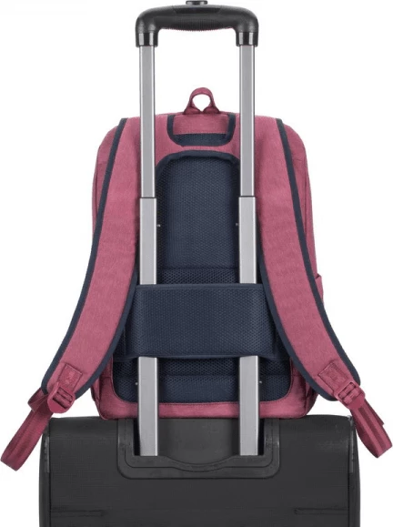 Çantë shpine për laptop RIVACASE 7760 deri 15.6\", poliester, e kuqe