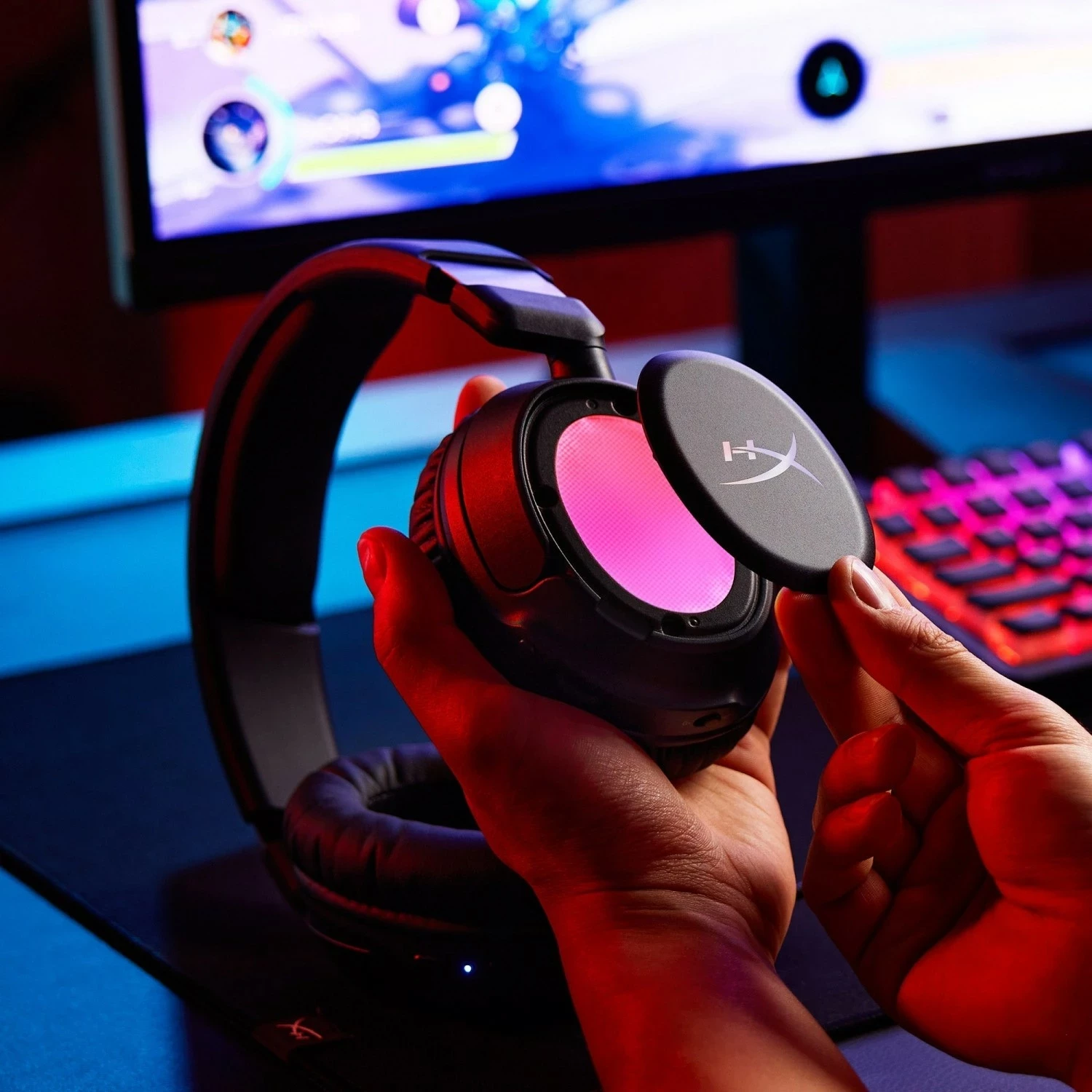Kufje wireless HyperX Cloud Flight 2, me mikrofon të ndashëm, për PC/PS4/PS5/Switch, e zezë