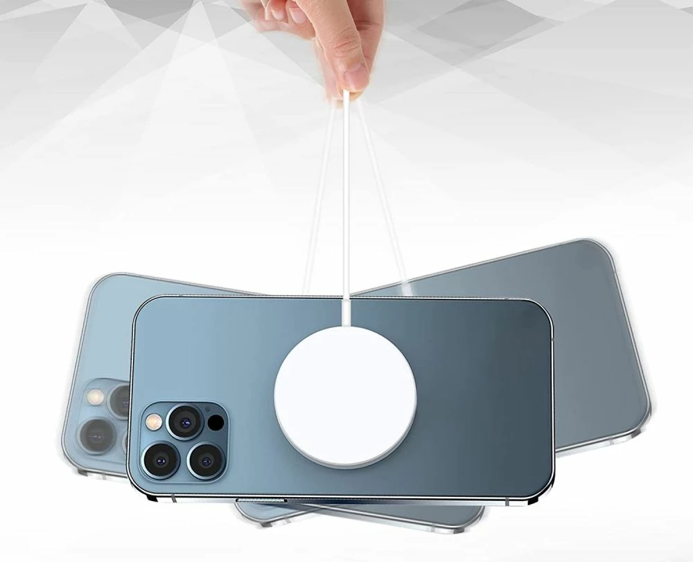 Unaza magnetike MagSafe Tech-Protect MagMat, set 2 copë, e zezë / argjendtë