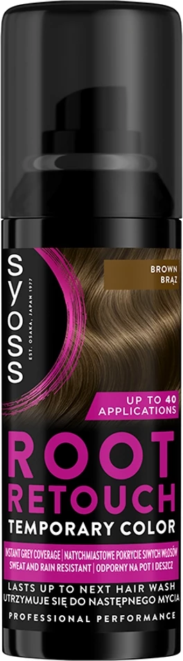 Sprej për rrënjë për femra Syoss Root Retouch, kafe, 120ml