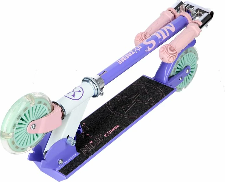Trotinet Nils Extreme HD120L LED, violet