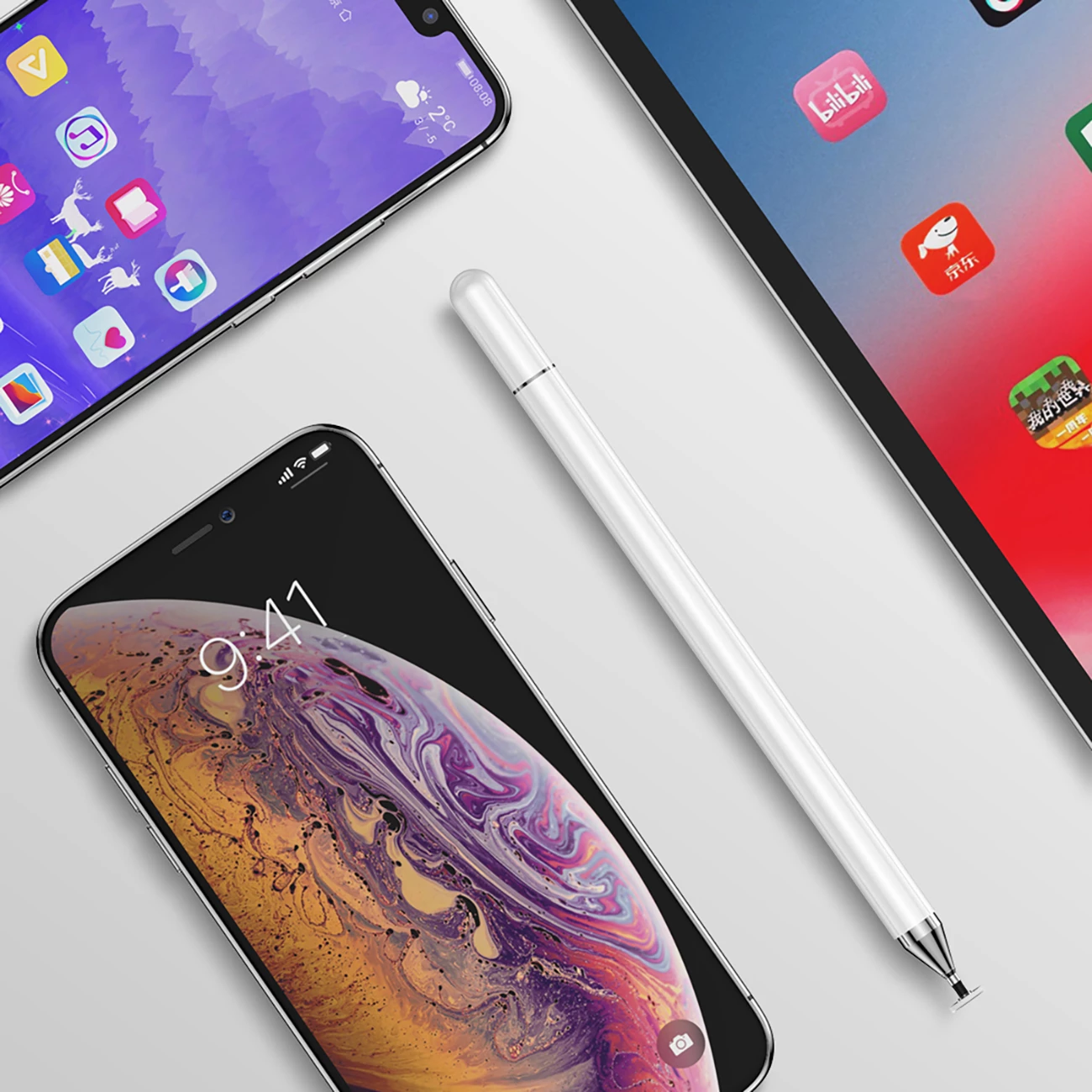 Stylus Joyroom JR-BP560S Excellent Series, për ekrane me prekje, i bardhë