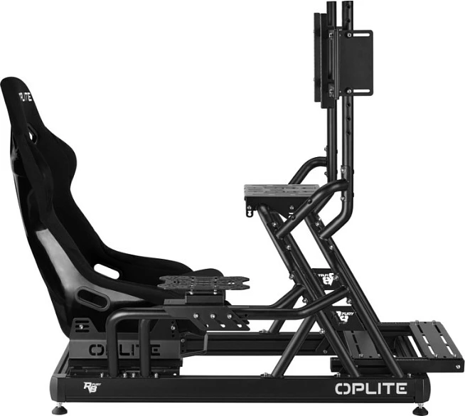 Mbajtës monitori Oplite R8 Single, stand për simulator garash, çelik, i zi