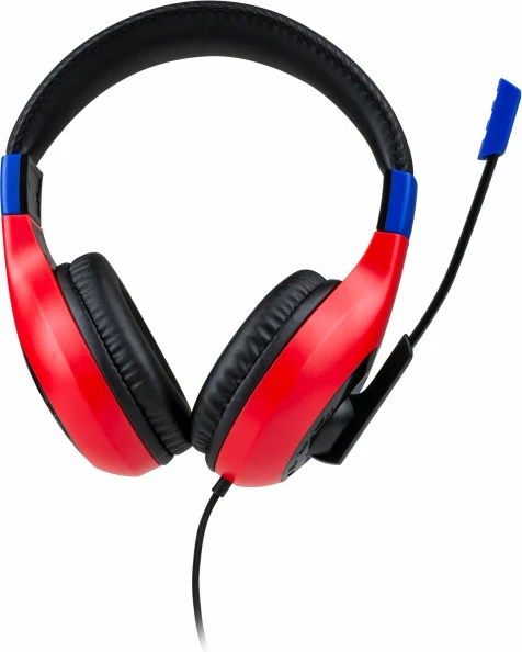 Kufje gaming Nacon Bigben Nintendo Switch Headset Mario, stereo, me mikrofon, me kabllo 3.5mm, 40mm driver, Kuqe/Kaltër