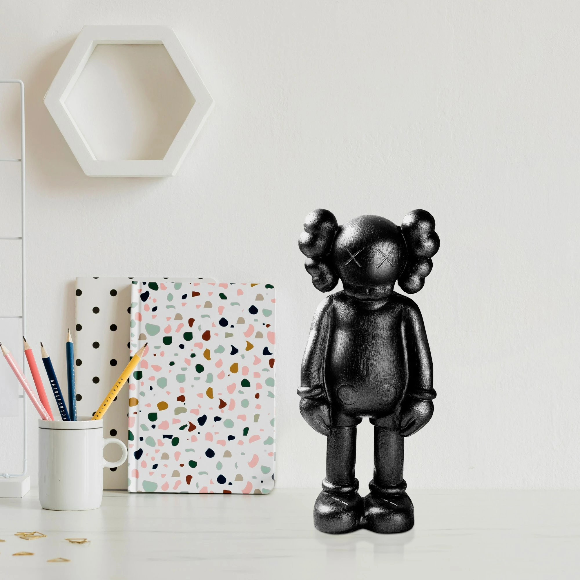 Objekt dekorativ Aberto Design, Yak-051-C, ngjyrë e zezë