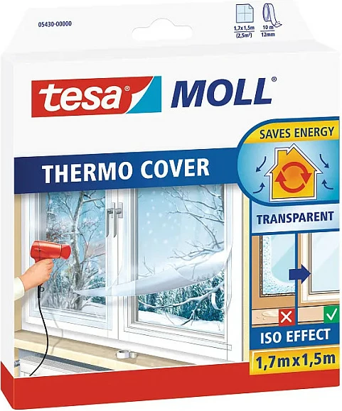 Foli izolimi për dritare Tesa tesamoll Thermo Cover, 1.5x1.7 m, transparente